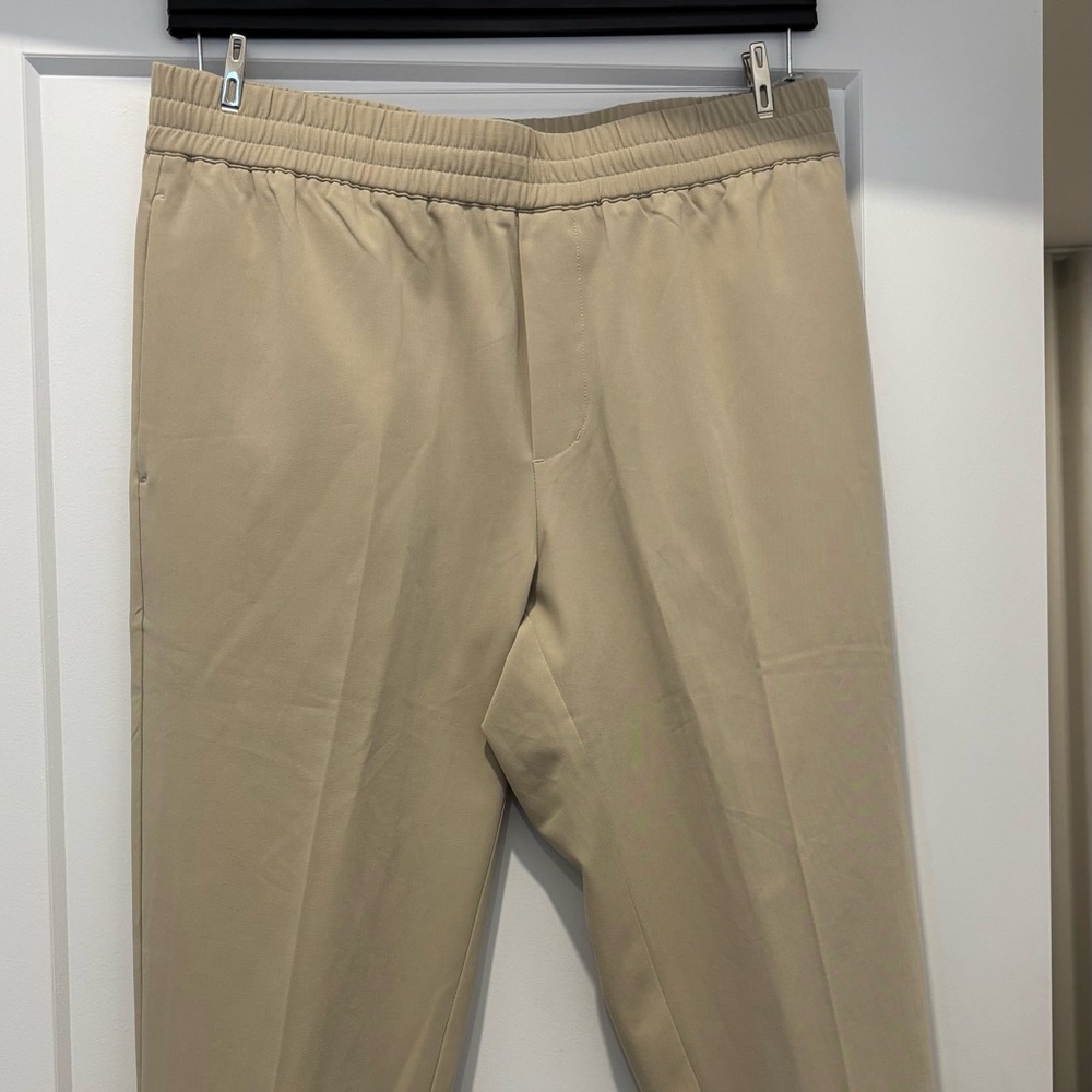 SAMSOE Beige Cropped Pants for Men